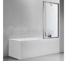 Шторка на ванну Veconi Palau PL85GR-70-01-C4 70x150, брашированный графит