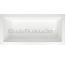 Акриловая ванна Wellsee FreeDom 231101007 150x80 см, встраиваемая, белая, на ножках, фурнитура черная