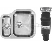 Комплект Мойка Reginox Alaska U Right LUX OKG + Измельчитель Bone Crusher BC 910-SL-Slim Line