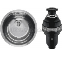 Комплект Мойка Reginox Amazone L WLUX OSP сталь + Измельчитель Bone Crusher BC 1000-AS