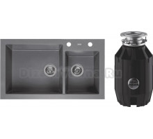 Комплект Мойка Reginox Amsterdam 25 Grey Silvery 3,5 (R31094) + Измельчитель Bone Crusher BC 910-AS