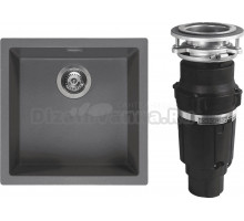 Комплект Мойка Reginox Amsterdam 40 Grey Silvery 3,5 (R32329) + Измельчитель Bone Crusher BC 610-AS