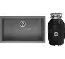 Комплект Мойка Reginox Amsterdam 72 3,5 grey silvery + Измельчитель Bone Crusher BC 810-AS