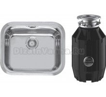 Комплект Мойка Reginox Chicago L LUX OKG сталь + Измельчитель Bone Crusher BC 910-AS