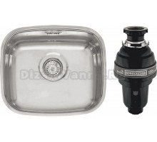 Комплект Мойка Reginox L18 3440 LUX OKG (c/box) + Измельчитель Bone Crusher BC 1000-AS