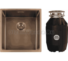 Комплект Мойка Reginox Miami 3,5 PVD 40x40 cooper + Измельчитель Bone Crusher BC 810-AS