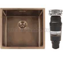 Комплект Мойка Reginox Miami 3,5 PVD 50x40 cooper + Измельчитель Bone Crusher BC 910-SL-Slim Line