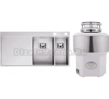 Комплект Мойка Reginox Nevada LUX OKG right L 30x18 сталь + Измельчитель Status Premium 350