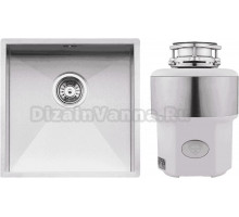Комплект Мойка Reginox Ontario Cuadrat LUX OKG L 40x40 сталь + Измельчитель Status Premium 350