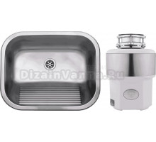 Комплект Мойка Reginox Ottawa Wall-mounted MATT SP сталь + Измельчитель Status Premium 350