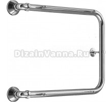 Полотенцесушитель водяной Melodia della vita Moon MTRMS5060 50х60, с полкой, нержавеющая сталь