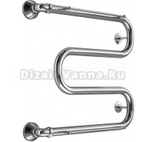 Полотенцесушитель водяной Melodia della vita Simple MTRSS6050 60х50, с полкой, нержавеющая сталь