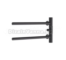 Полотенцесушитель электрический Melodia della vita Drumsticks MTRDEF4018bk П2 40х18, черный