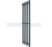 Полотенцесушитель электрический Melodia della vita Blues MTRBEF10021bk П4 100х21, с крючками, черный