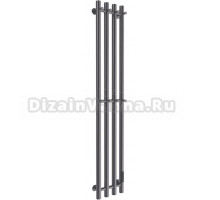 Полотенцесушитель электрический Melodia della vita Blues MTRBEF10021gt П4 100х21, с крючками, графит