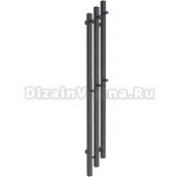 Полотенцесушитель электрический Melodia della vita Etude MTRECF12015bk П3 120х15, с крючками, черный