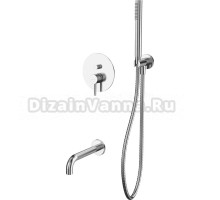 Душевой комплект WHITECROSS Y YSET06NIB С ВНУТРЕННЕЙ ЧАСТЬЮ, брашированный никель