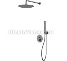 Душевой комплект WHITECROSS Y YSET04GM С ВНУТРЕННЕЙ ЧАСТЬЮ, оружейная сталь