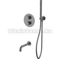 Душевой комплект WHITECROSS Y YSET10NIB С ВНУТРЕННЕЙ ЧАСТЬЮ, брашированный никель