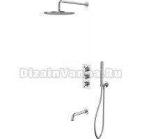 Душевой комплект WHITECROSS Y YSET11NIB С ВНУТРЕННЕЙ ЧАСТЬЮ, брашированный никель