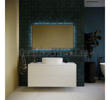 Тумба с раковиной KUPÁLA Karelia 120 со столешницей, матовая белая