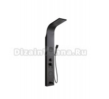 Душевая панель Ceruttispa Twin BK CT9984 матовая черная