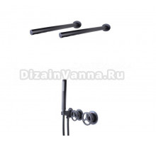 Душевой комплект Bronze de Luxe Liberty 5011B-F черный