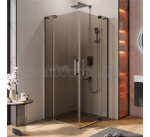 Душевой уголок Cezares Slider A 2 100/110 BR GM профиль оружейная сталь, стекло бронза