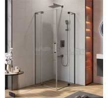 Душевой уголок Cezares Slider A 2 70/80 C GM профиль оружейная сталь, стекло прозрачное