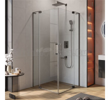 Душевой уголок Cezares Slider A 2 80/90 C GM профиль оружейная сталь, стекло прозрачное