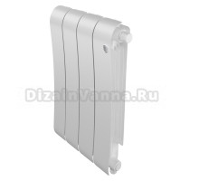 Радиатор биметаллический Royal Thermo Infinity 500 VR80 4 секции, нижнее подключение, bianco traffico