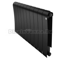 Радиатор биметаллический Royal Thermo Infinity 500 10 секций, noir sable