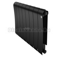 Радиатор биметаллический Royal Thermo Infinity 500 8 секций, noir sable
