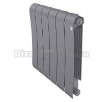 Радиатор биметаллический Royal Thermo Infinity 500 6 секций, silver satin