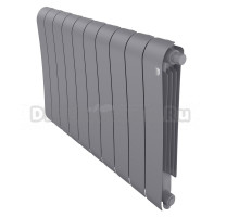Радиатор биметаллический Royal Thermo Infinity 500 VR80 10 секций, нижнее подключение, silver satin