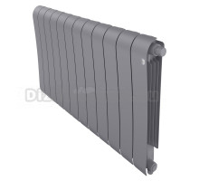 Радиатор биметаллический Royal Thermo Infinity 500 VR80 12 секций, нижнее подключение, silver satin