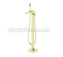 Напольный смеситель для ванны с душем Wonzon & Woghand WW-88649009-BG С ВНУТРЕННЕЙ ЧАСТЬЮ, брашированное золото