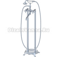 Напольный смеситель для ванны с душем Wonzon & Woghand WW-88649020-CR С ВНУТРЕННЕЙ ЧАСТЬЮ, хром
