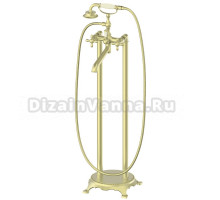 Напольный смеситель для ванны с душем Wonzon & Woghand WW-88649020-BG С ВНУТРЕННЕЙ ЧАСТЬЮ, брашированное золото