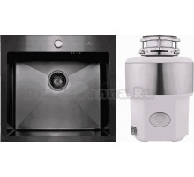 Комплект Мойка Kaiser KSM-5452 графит + Измельчитель Status Premium 350