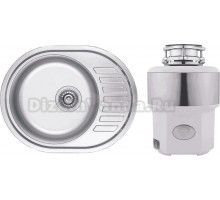 Комплект Мойка Kaiser KSS-5745 L + Измельчитель Status Premium 350