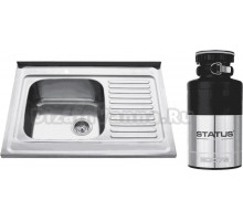 Комплект Мойка Kaiser KSS-8060 L + Измельчитель Status ECO 75