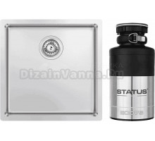 Комплект Мойка Kantera Cayman CAR410 SB scotchbrush + Измельчитель Status ECO 75