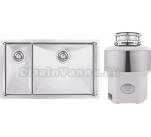 Комплект Мойка Kantera Cayman CAR490 D3/R SB R scotchbrush + Измельчитель Status Premium 350