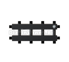 Коллекторная группа Royal Thermo RTE 54.218 на 6-7 выходов, Ду 25