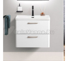 Тумба с раковиной BelBagno Due 50 bianco lucido