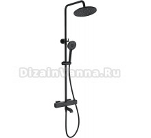 Душевая стойка Wonzon & Woghand WW-A3007-T1-MB матовая черная