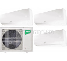 Мультисплит-система Ballu Super Free Match BSUI-FM/in-12HN8 + BSUI-FM/in-09HN8 25 м2 + 35 м2 + 35 м2, белая