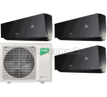 Мультисплит-система Ballu Super Free Match BSUI-FM/in-12HN8 + BSUI-FM/in-09HN8 25 м2 + 35 м2 + 35 м2, черная