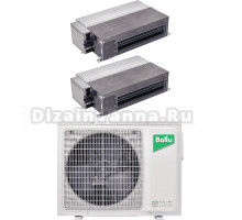 Мультисплит-система Ballu Super Free Match BA4OI-FM/out-36HN8/EU_LP 18 м2 + 18 м2